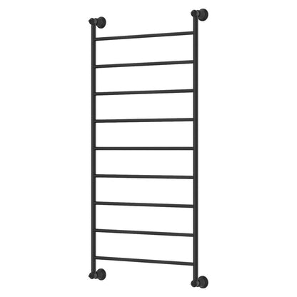 LILLIAN Heated Towel Rail 60120 Matte Black (9 Bars) 600x1208x95mm