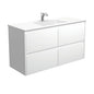 VANESSA AMATO 1200 Matte White Vanity Wall Hung 1TH