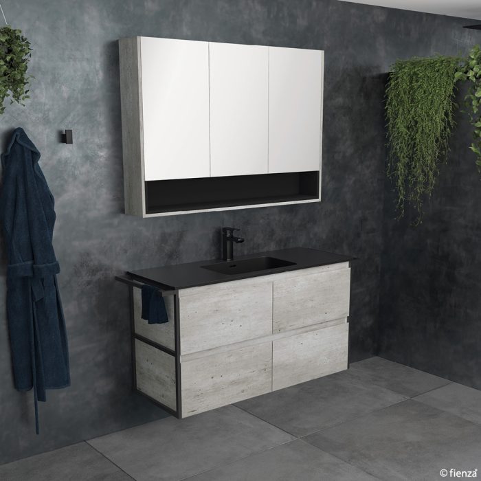 AMATO Metal Towel Rail Frame Kit Matte Black (2pc)