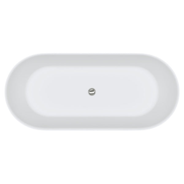 Kaya Cast Stone Solid Surface Bath, 1700mm