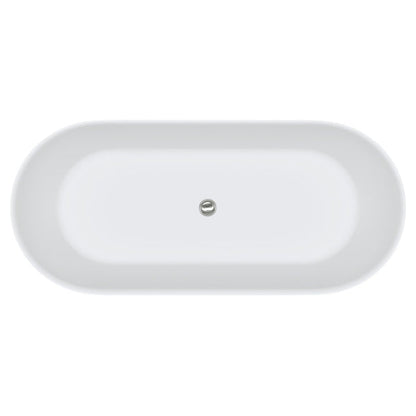 Kaya Cast Stone Solid Surface Bath, 1700mm