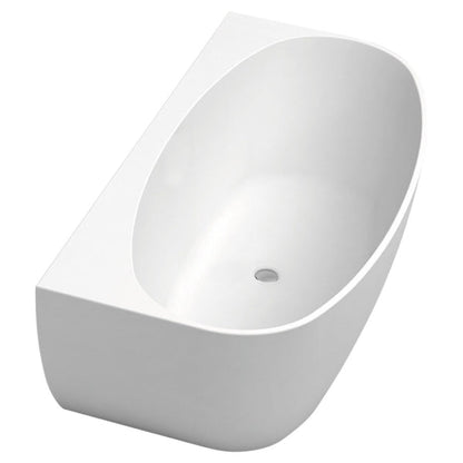 Keeto Back-To-Wall Acrylic Bath, 1700mm