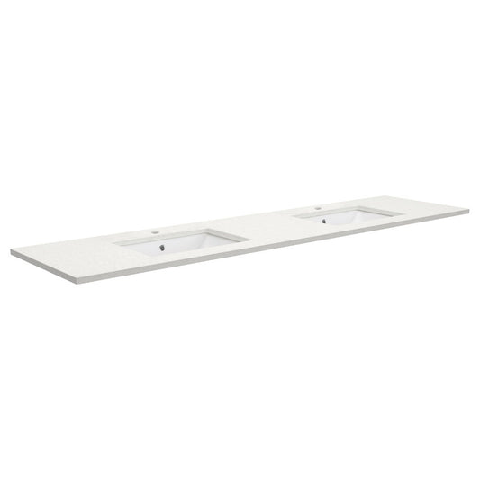SARAH Undermount CRYSTAL PURE 1800mm Basin Top Only Double Bowl 2TH