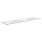 SARAH Undermount CRYSTAL PURE 1800mm Basin Top Only Double Bowl 2TH