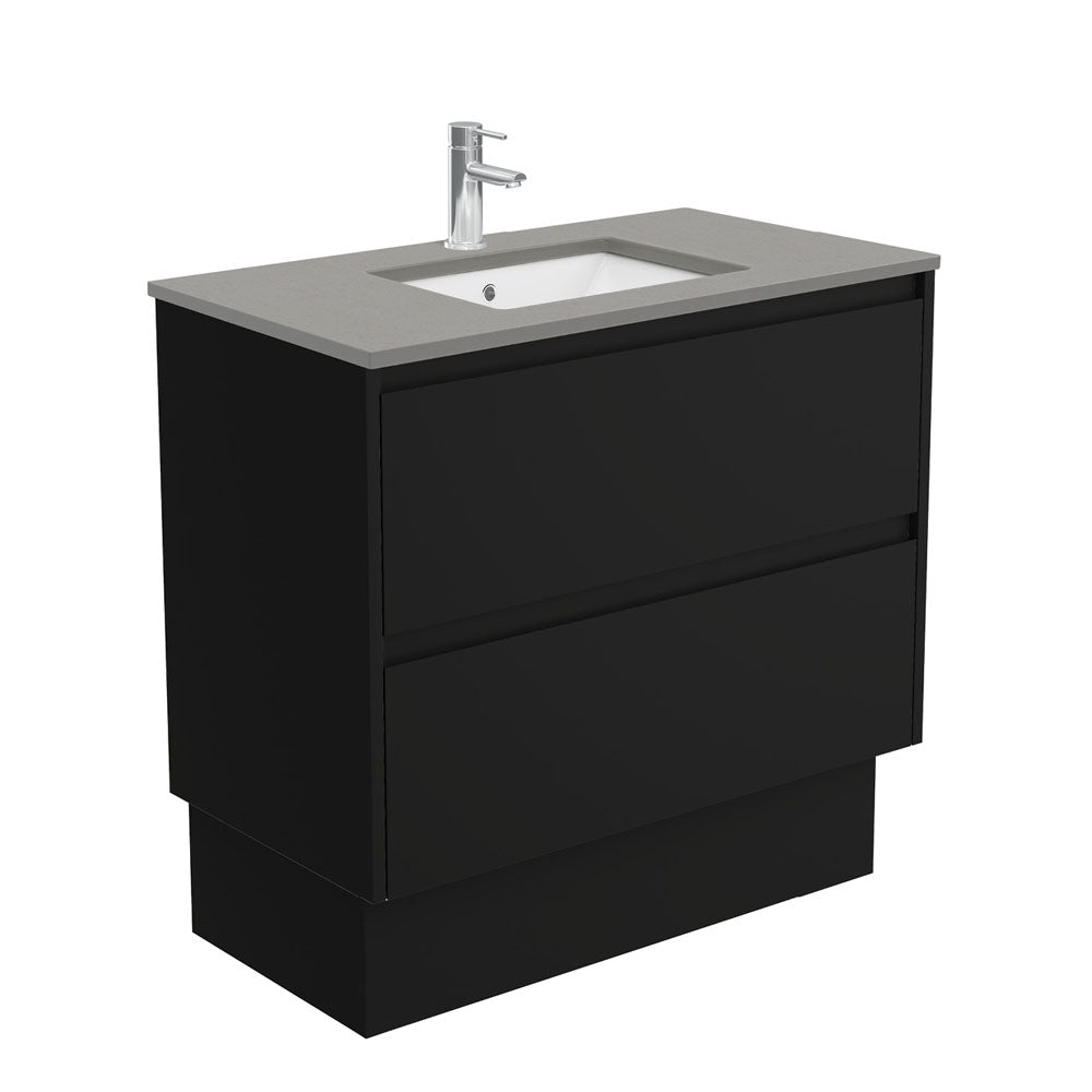 SARAH DOVE GREY AMATO 900 Satin Black Vanity On Kick 1TH