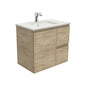 Sarah Roman Sand Undermount 750 Edge Scandi Oak Wall-Hung Vanity