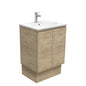 ROTONDO Ceramic 600 EDGE SCANDI OAK Vanity on Kick 1TH