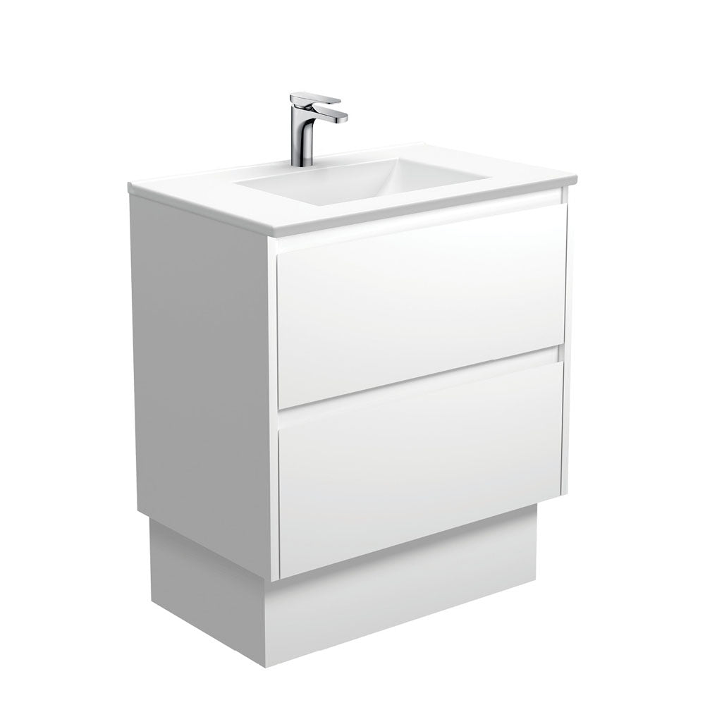 VANESSA AMATO 750 Matte White Vanity On Kick 1TH
