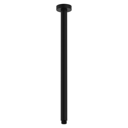 Round 450mm Shower Dropper Matte Black