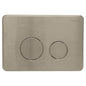 R and T Stainless Steel Round Button Flush Plate Brushed Nickel PVD finish