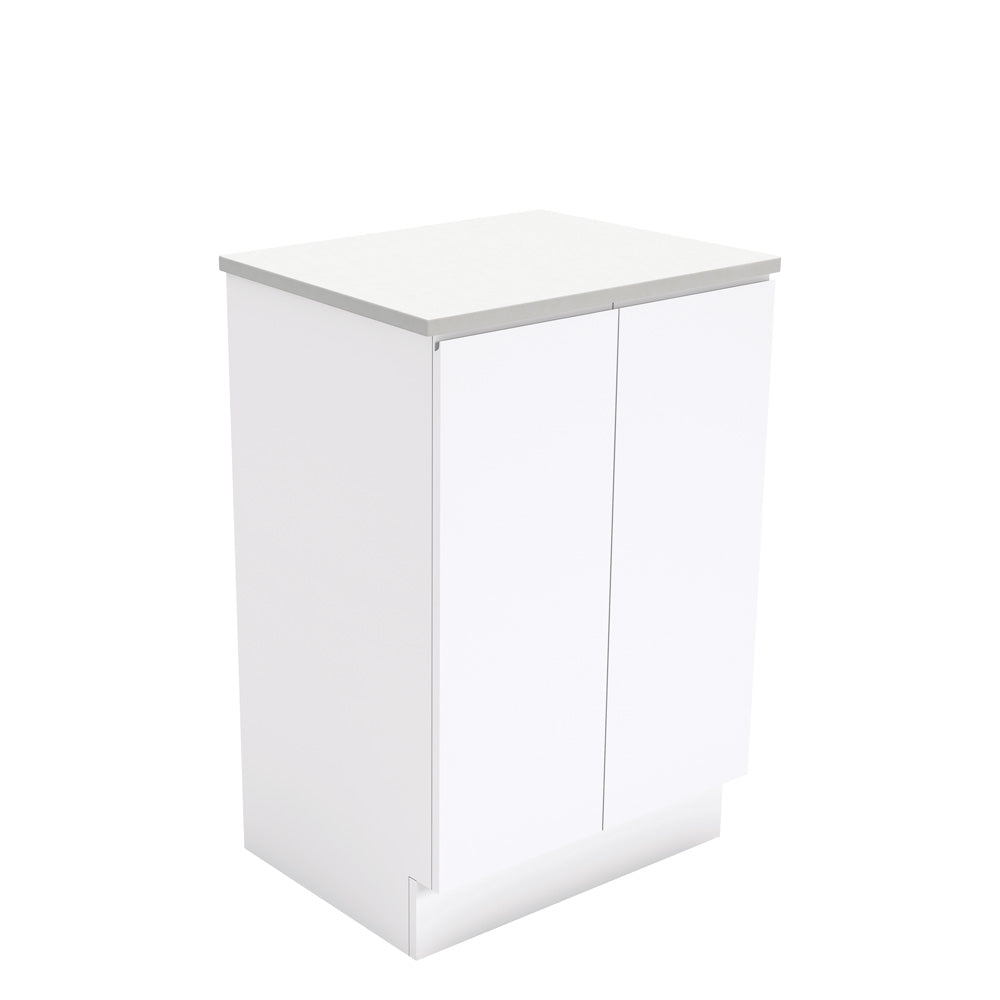 Fingerpull Gloss White 600 Cabinet on Kickboard