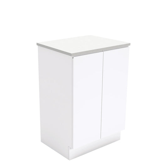 Fingerpull Gloss White 600 Cabinet on Kickboard