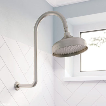 LILLIAN Shower Arm and Head Set Brushed Nickel
