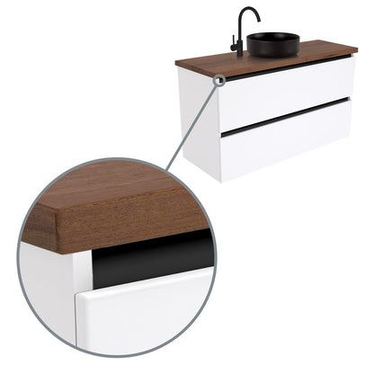 QUEST Cabinet Pull-Channel Set, Matte Black