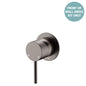 KAYA Wall Mixer Dress Kit Gun Metal Minimal Round Plate