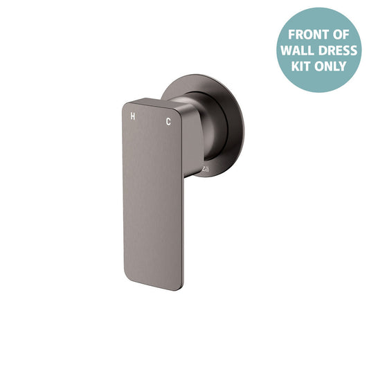 Tono Wall Mixer Dress Kit, Gun Metal, Small Round Plate