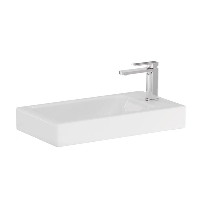Denzel Slim Ensuite Depth Ceramic Basin-Top