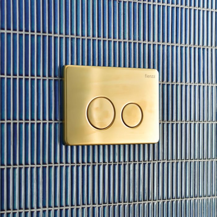 RT Stainless Steel Round Button Flush Plate Urban Brass PVD finish
