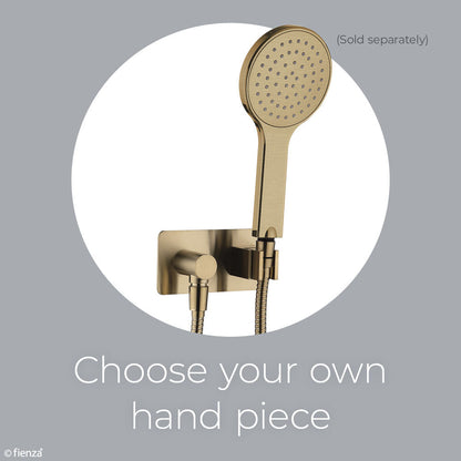 Soft Square Hand Shower Bracket with Hose Urban Brass