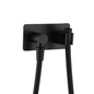 Soft Square Hand Shower Bracket with Hose Matte Black