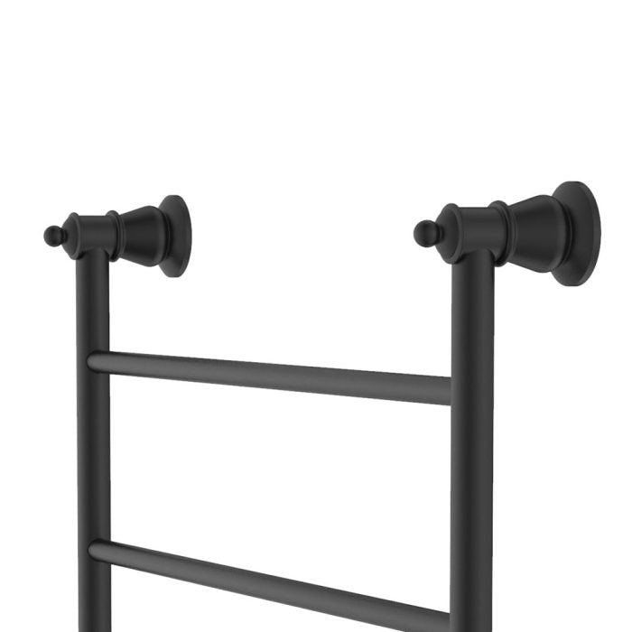 LILLIAN Heated Towel Rail 60120 Matte Black (9 Bars) 600x1208x95mm