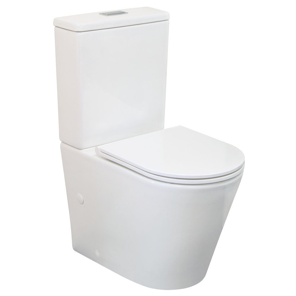Isabella Back-to-Wall Toilet Suite, Slim Seat