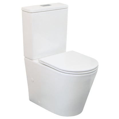 Isabella Back-to-Wall Toilet Suite, Slim Seat