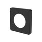 SANSA Soft Square Cover Plate Matte Black