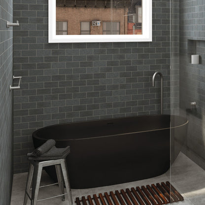 KAYA Single Towel Rail 900mm Gun Metal