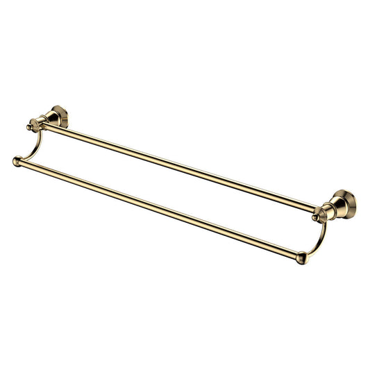 LILLIAN Double Towel Rail Urban Brass PVD