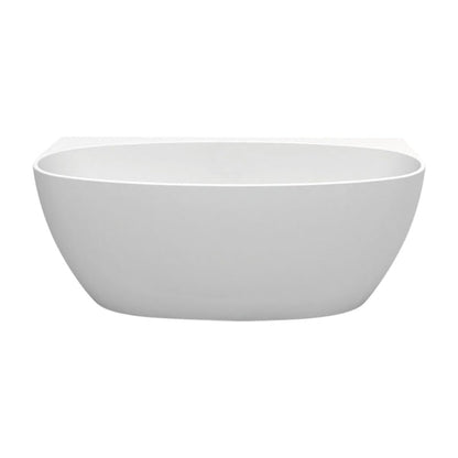 Keeto Back-To-Wall Acrylic Bath, 1500mm