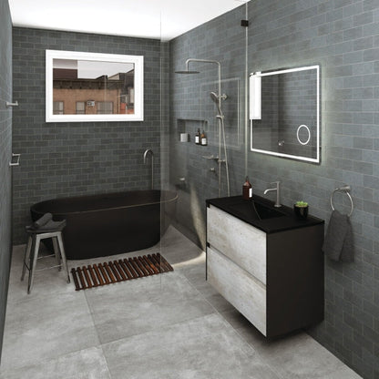 KAYA Single Towel Rail 900mm Gun Metal
