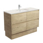 SARAH ROMAN SAND AMATO 1200 SCANDI OAK Vanity On Kick 1TH