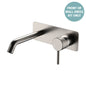 AXLE Basin/Bath Wall Mixer Dress Kit Brushed Nickel 160mm Outlet Soft Square Plate