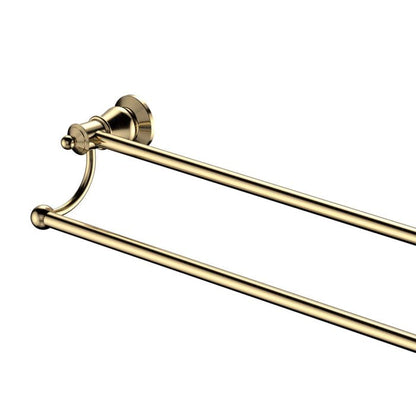 LILLIAN Double Towel Rail Urban Brass PVD