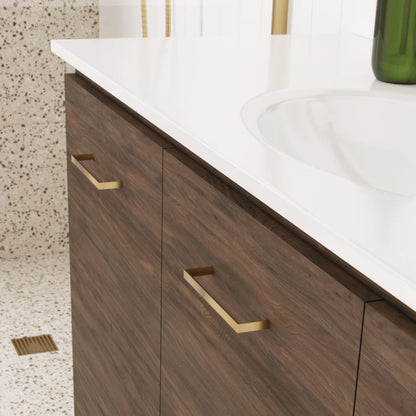 Urbane 128mm Handle, Brushed Gold