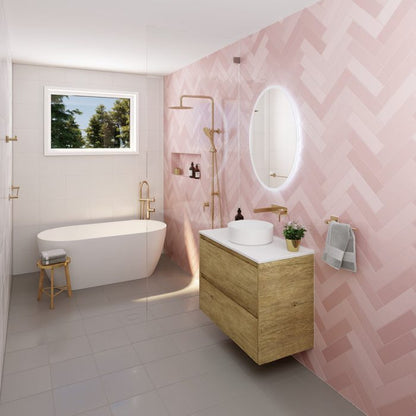 KAYA Round Shower Head 250mm Urban Brass