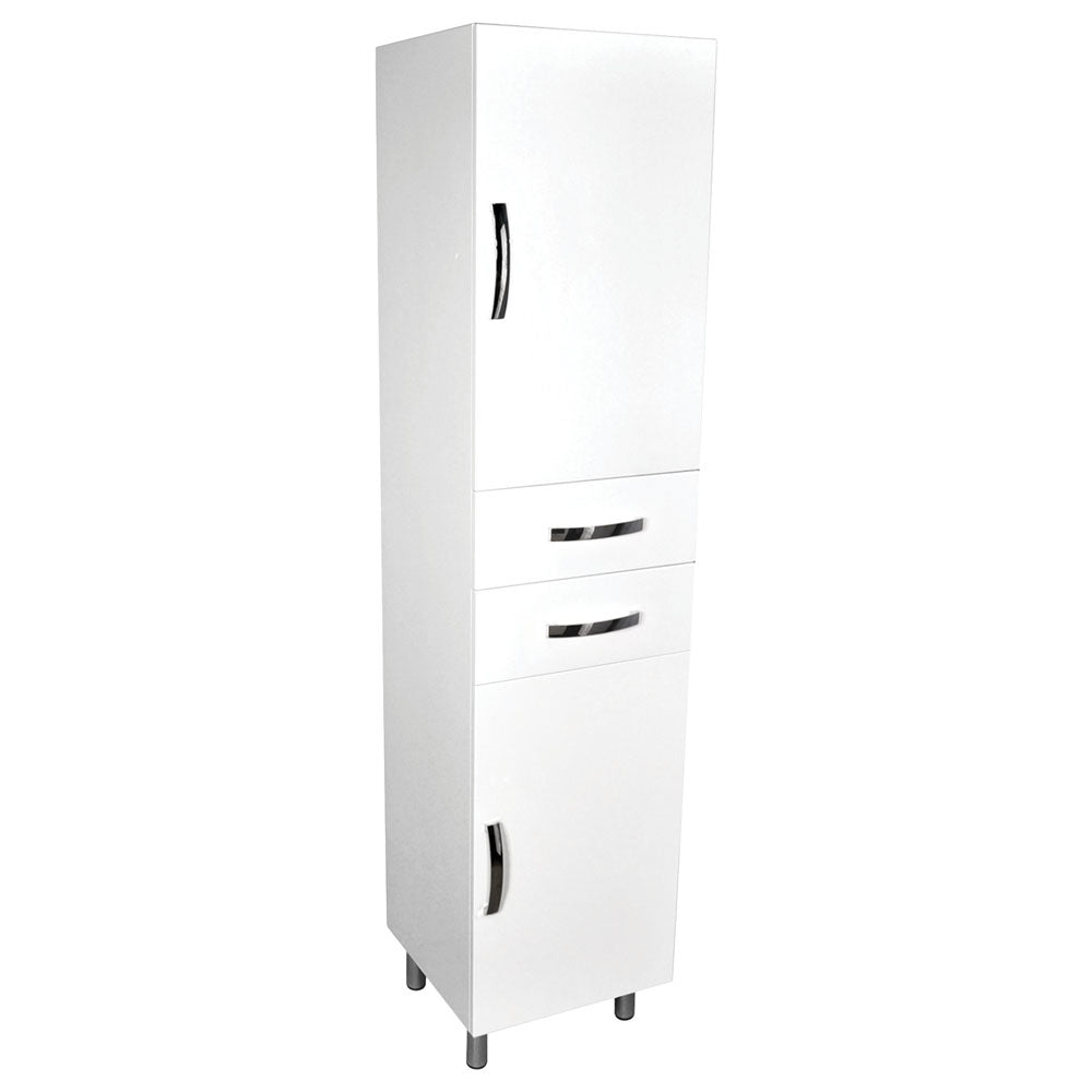 Tall Boy 1800 2 Door 2 Drawer with Solid Doors 420 x 420 x 1820mm