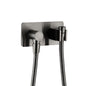 Soft Square Hand Shower Bracket with Hose Gun Metal