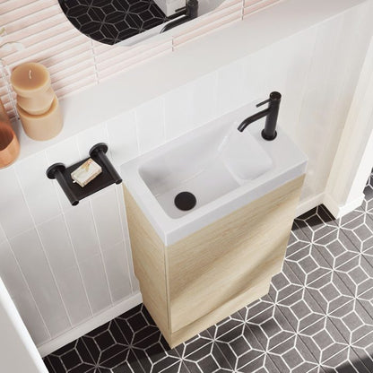 Denzel Slim Ensuite Depth Ceramic Basin-Top