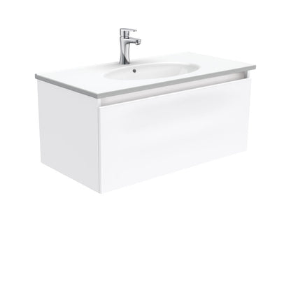 ROTONDO Ceramic 900 MANU Wall Hung Cab with 2 Internal Drawers 1TH