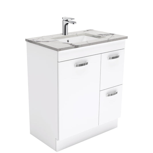 Sarah Calacatta Marble Undermount 750 UniCab Vanity on Kick