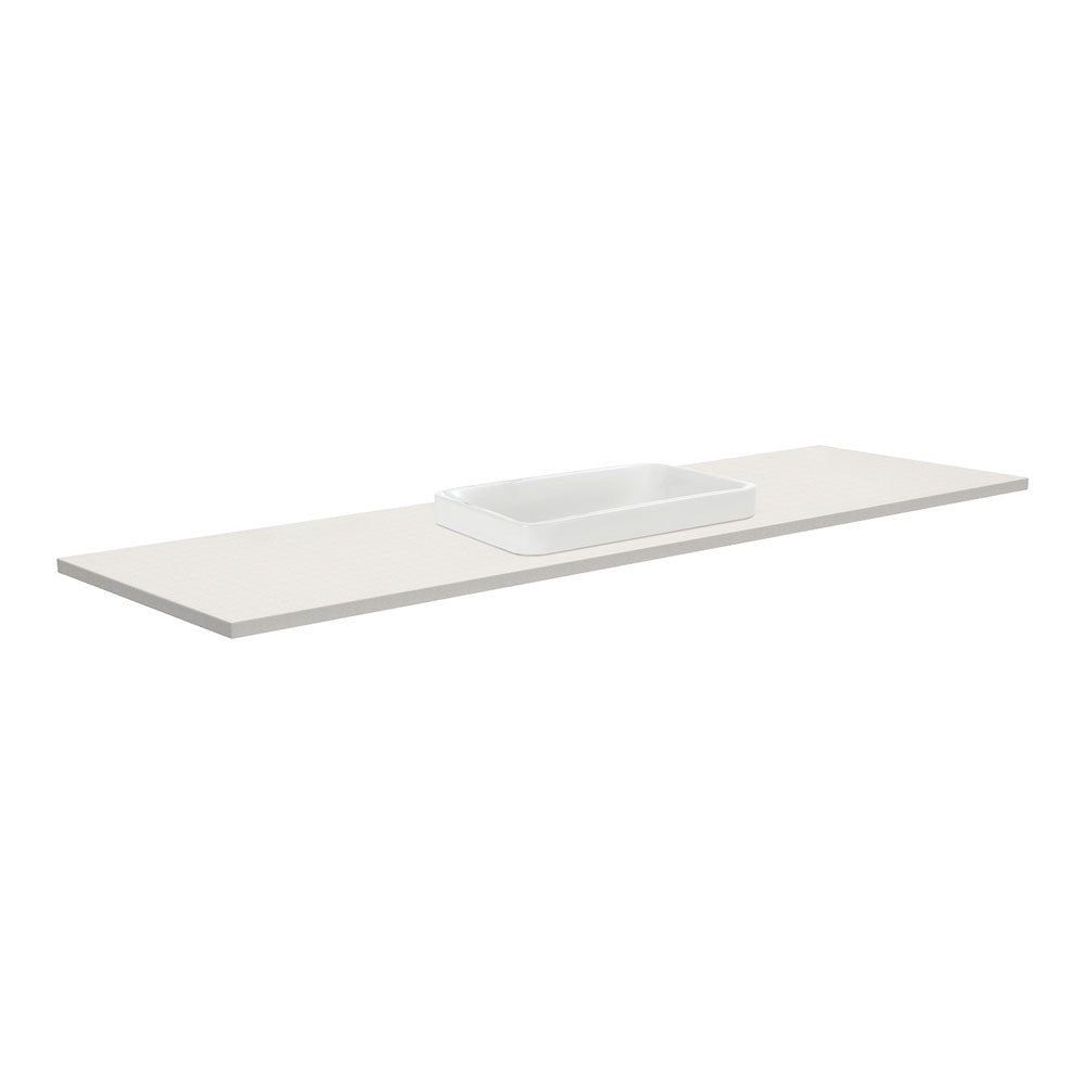 SARAH Semi Inset ROMAN SAND 1500mm Basin Top Single Bowl 1TH