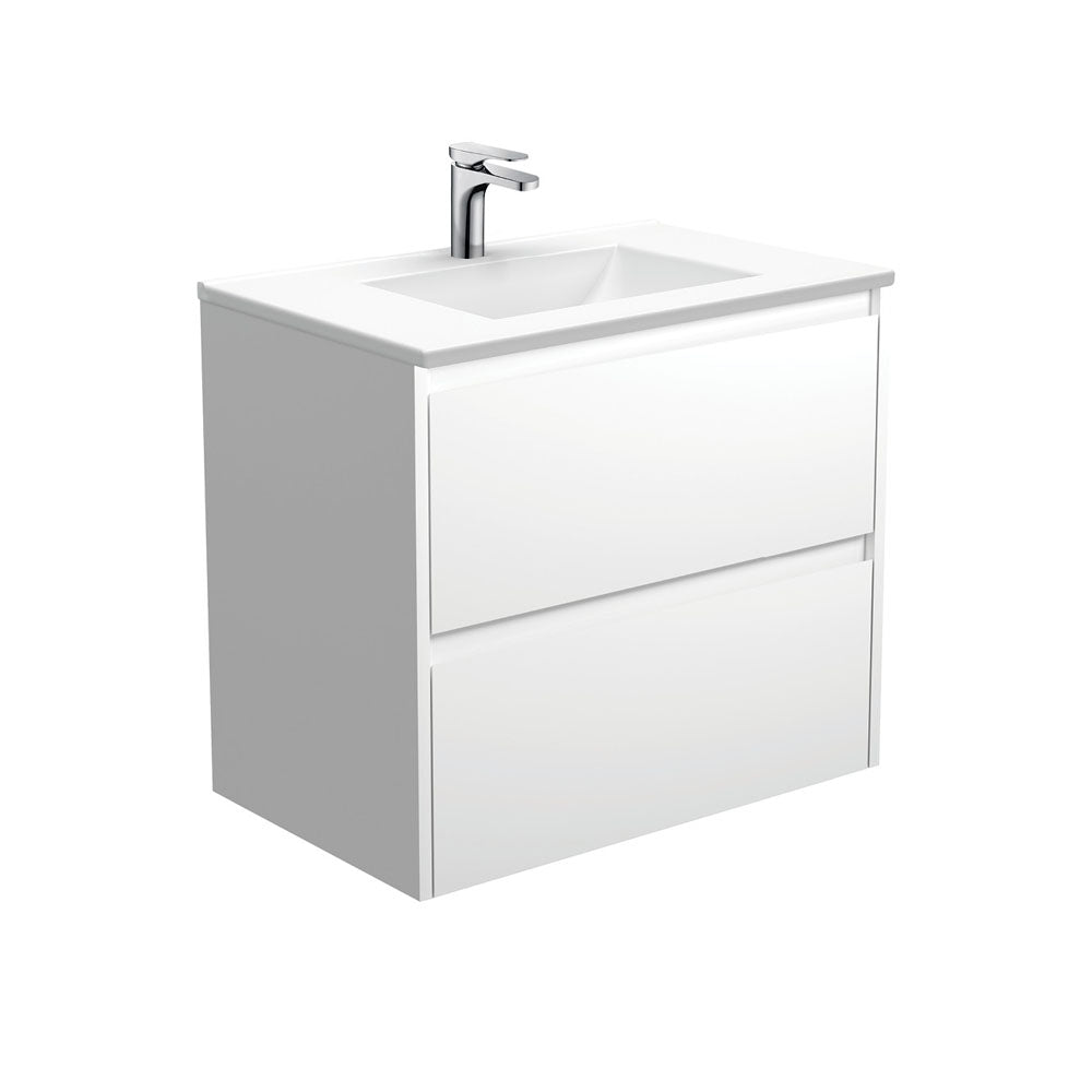 VANESSA AMATO 750 Matte White Vanity Wall Hung 1TH