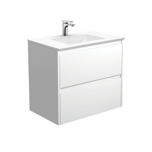 VANESSA AMATO 750 Matte White Vanity Wall Hung 1TH