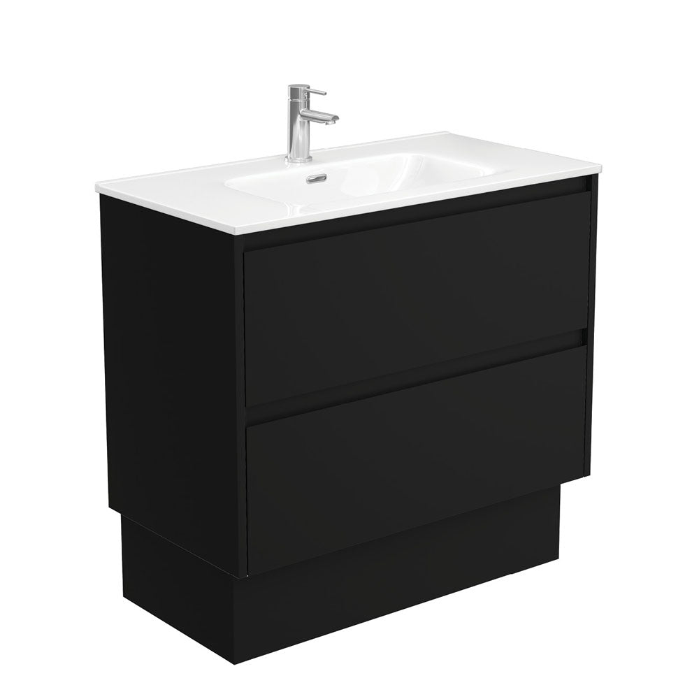 JOLI AMATO 900 Matte Black Vanity On Kick 1TH