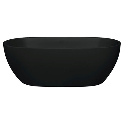 LUCIANA  1700 Matte Black Bath 1690 x 800 x 550mm