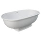 WASHINGTON Matte White Stone Bath 1560 x 810 x 545 mm with Overflow