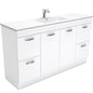 DOLCE Ceramic 1500 UNI Cab on Kick with Solid Doors Single Bowl 1TH