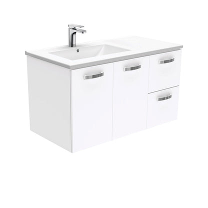DOLCE 900 Left Offset Basin UNICAB Wall Hung Vanity 1TH